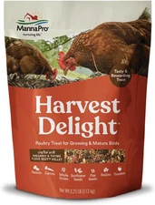 Manna Pro Harvest Delight - Whole Ingredient Chicken Treat - Harvest Mix of Grai
