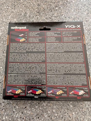 Audioquest Cinemaquest YIQ-X Component Video Cable 2M Silver Plated Conductors - Picture 3 of 4