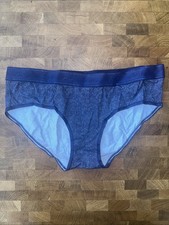 Victoria  s Secret PINK Women  s Underwear Hiphugger Blue Size: L