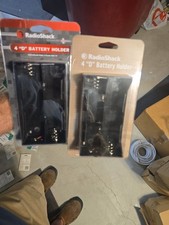 RadioShack 4 "D" Battery Holder Case w/ Leads Lot 2