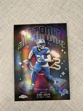 2025 Topps Chrome Football - Kerby Joseph - All Chrome ACT-23 - Detroit Lions