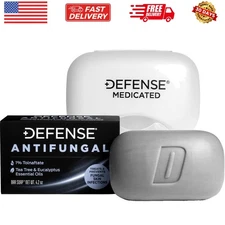 Defense Antifungal Bar Soap | Jock Itch, Ringworm, Athlete's Foot, Skin Fungu...