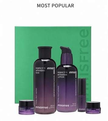 Innisfree New Perfect 9 Intensive Skin Care Set Anti-Aging Moisturizing Firming