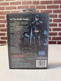 SEGA GENESIS BATMAN THE VIDEO GAME - COMPLETE (TESTED & WORKING) 