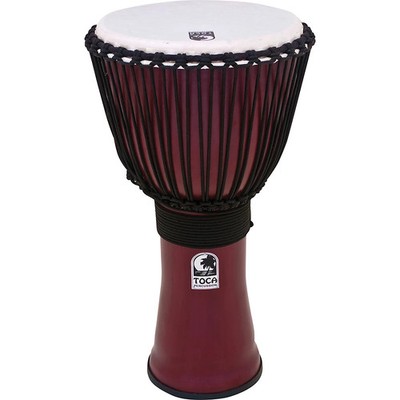 Toca Freestyle II Rope-Tuned Djembe 10 in. Deep Red
