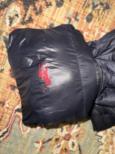 Polo Ralph Lauren Down Vest Mens 2XL Black Packable Sleeveless Puffer Jacket - Picture 7 of 7