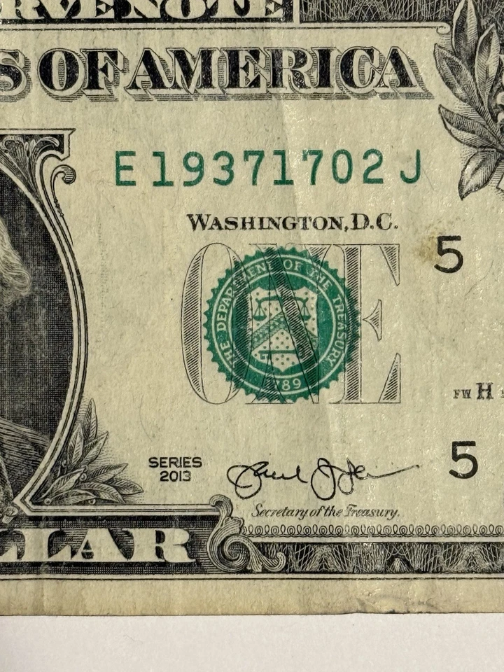 Birthday Note Dollar Bill February 17 1937 02/17/1937 Grand Parents Memory $1 ¥ - Image 4 of 4