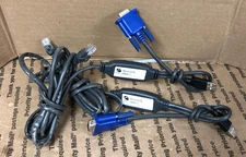 (LOT OF 2) Avocent USBIAC-7 USB KVM Switch Cable Module USB KVM
