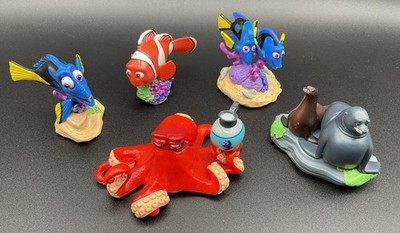 Lot of 5 - 2016 Disney Finding Dory PVC Play Figures - Cake Toppers