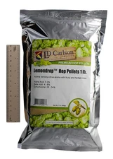 Hopunion US Hop Pellets for Home Brew Beer Making - 1 Pound (Lemondrop)