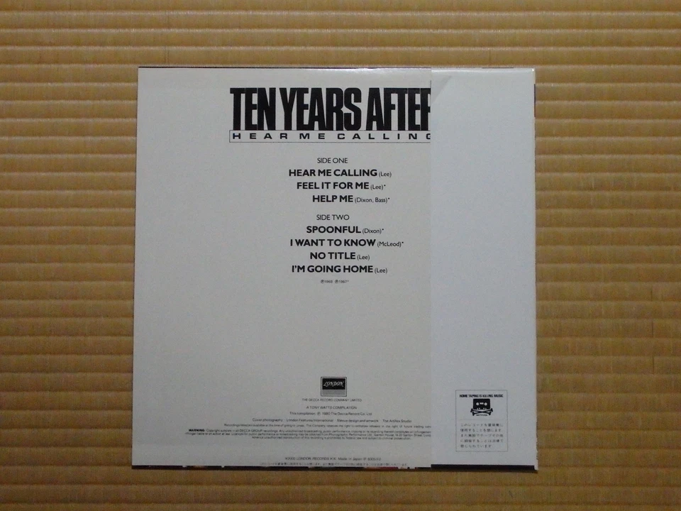 Ten Years After – Hear Me Calling L20P 1122 Japan Insert Obi NM - Image 3 of 4