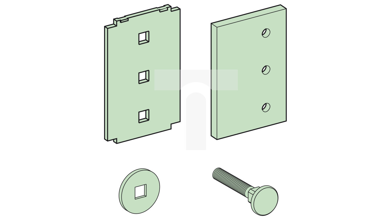 PrismaSet Connector for horizontal rails l = 120mm LVS04643 /T2UK