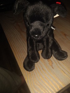 Dog Black Lab 1998 Ty Beanie Baby Luke MWMT