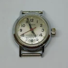 Vintage Timex Silver Tone Case Wind-up Analog Women's Watch