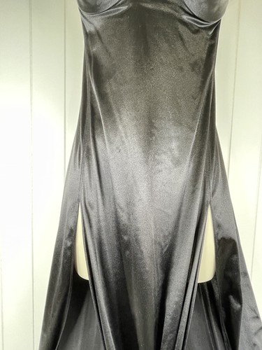 Victoria's Secret schwarzes tailliertes Schlupfkleid Medium Bügelschlitze Gold Label neu aus altem Lagerbestand - Bild 5 von 7