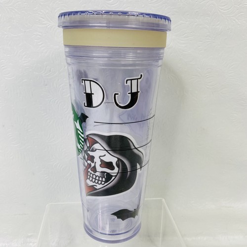 Vaso PERSONALIZADO Starbucks True Crime Halloween Copa Fría 24 oz Ventilación SIN PAJA con tapa - Imagen 7 de 12