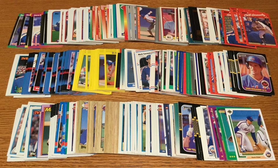 2.300+ tarjetas de béisbol de los Mets de Nueva York con 6 juegos de equipos años 80-2000 Foto 2 de 4