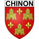 Chinon 37 city coat of arms stickers adhesive sticker