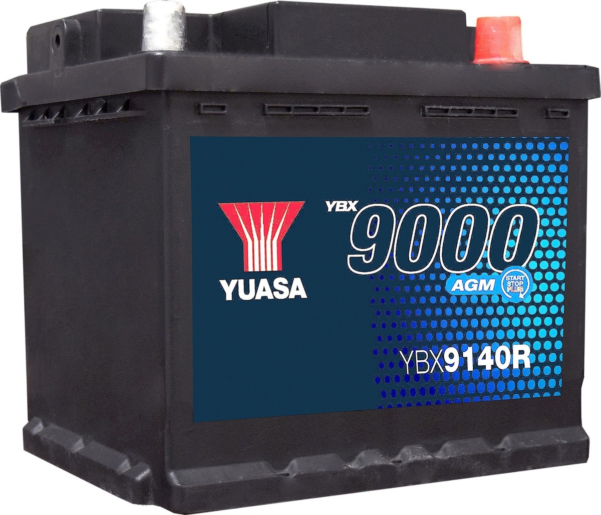 Yuasa YBX9140R AGM Battery - 560 CCA, 50 Ah, Replaces 4014132-P  