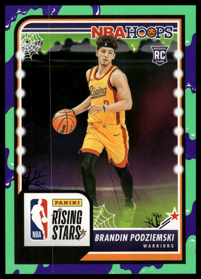 2023-24 Hoops Haunted Hoops #297 Brandin Podziemski Slime RC