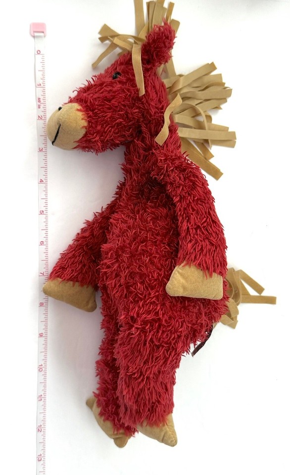 Jellycat London Bunglie Horse Red & Tan Plush Stuffed Animal *Retired