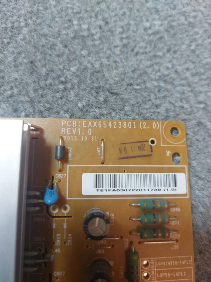 60INCH LG 60LY330C TV POWER SUPPLY BOARD EAX65423801(2.0) REV1. 0 - Image 4 of 4