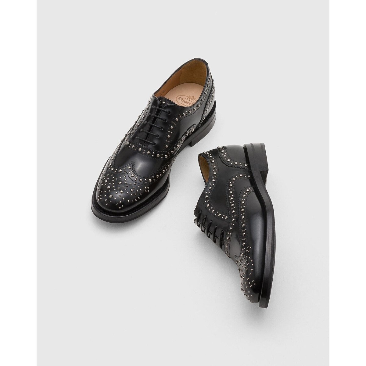 Church's Burwood Met Polished Binder Oxford Brogue Stud | eBay