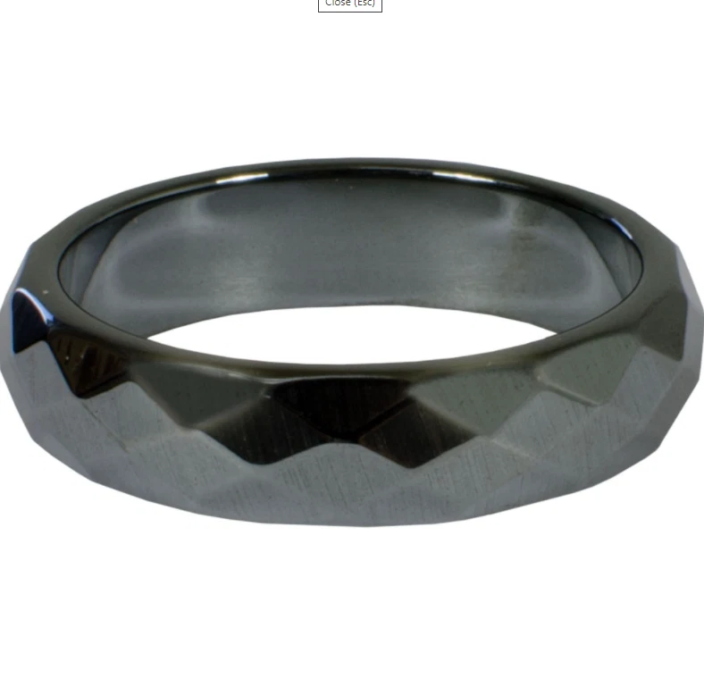 Hematite healing ring online