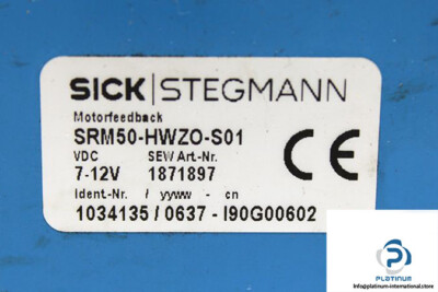 SICK STEGMANN SRM50 HWZO-S01 MOTOR FEEDBACK SYSTEMS ROTARY | eBay