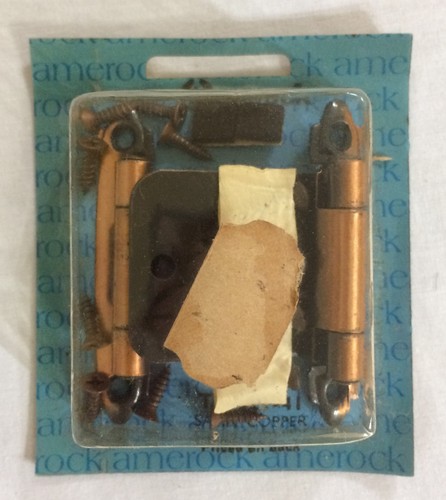 3 pares de bisagras de cierre automático vintage Amerock cobre satinado NOS T-7629-41 - Imagen 2 de 5