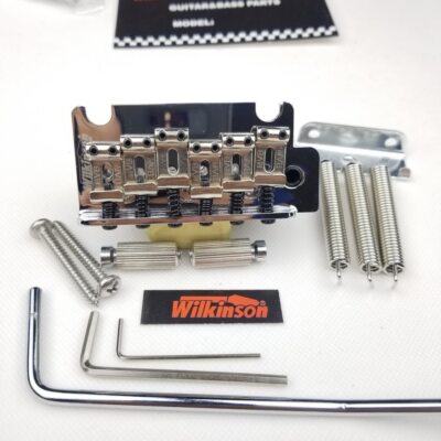 Chrome Wilkinson WOV05 2 Post Double Swing Guitar Tremolo Bridge