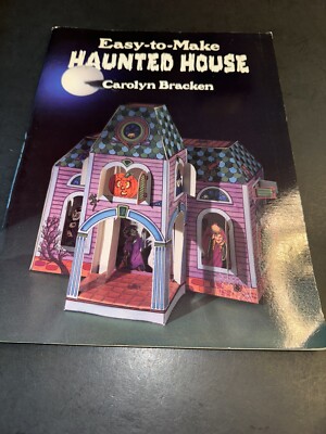 Halloween Haunted House Unused Paper Doll Book DIY Make Your Own Craft 1991