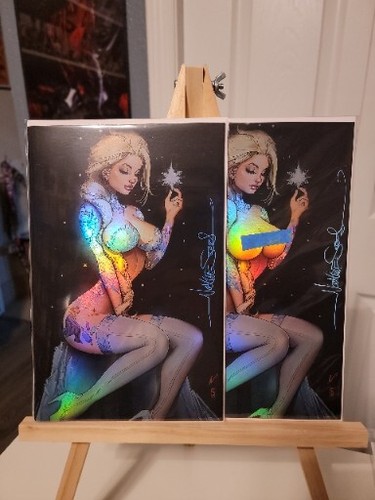 2023 Nathan Szerdy Zirty Girlz #3 Elsa A & B Chrome Cover Signed Set