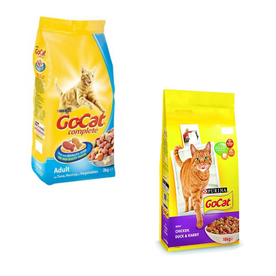 2kg Go Cat Purina Complete Dry Adult Cat Food 10kg Bulk Chicken Duck Tuna Veg