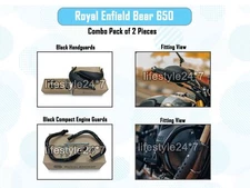 HAND GUARD AND COMPACT ENGINE GUARD 2 PCS COMBO Genuine Royal Enfield Bear 650