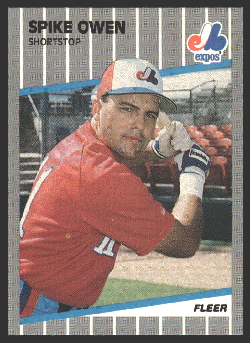 Spike Owen #U-98 1989 Fleer Update Montreal Expos
