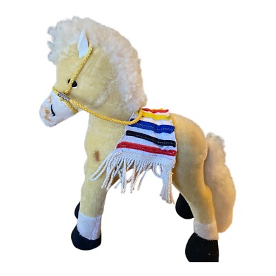 Vintage Plush Horse Vintage Merrythought Tan Plush Horse With