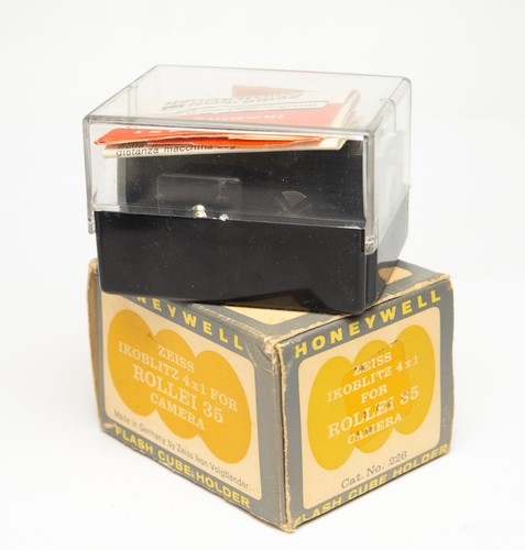Honeywell Zeiss Ikon Ikoblitz 4x1 Flash Cube Holder for Rollei 35 Voigtlander - Picture 13 of 14