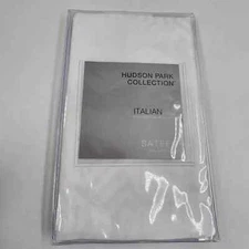Hudson Park Collection Italian Tivoli Jacquard Sateen Euro Pillow Sham White New