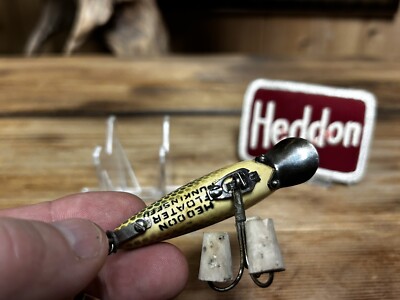 Leurre Vintage Heddon Punkinseed 740 Soleil - Bois Années 1940 - Très Bon état
