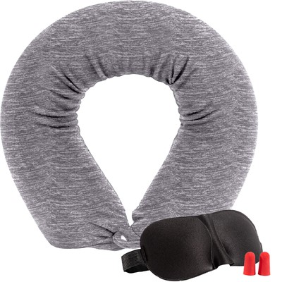 Twist Memory Foam Travel Pillow - Neck, Lumbar, Leg Support - Plane, Car..