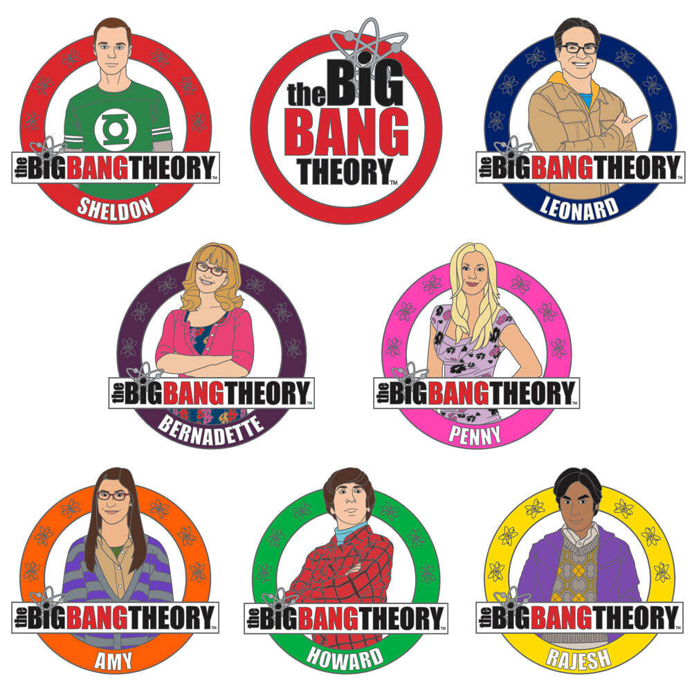 The Big Bang Theory Complete 8 Pin Set | eBay