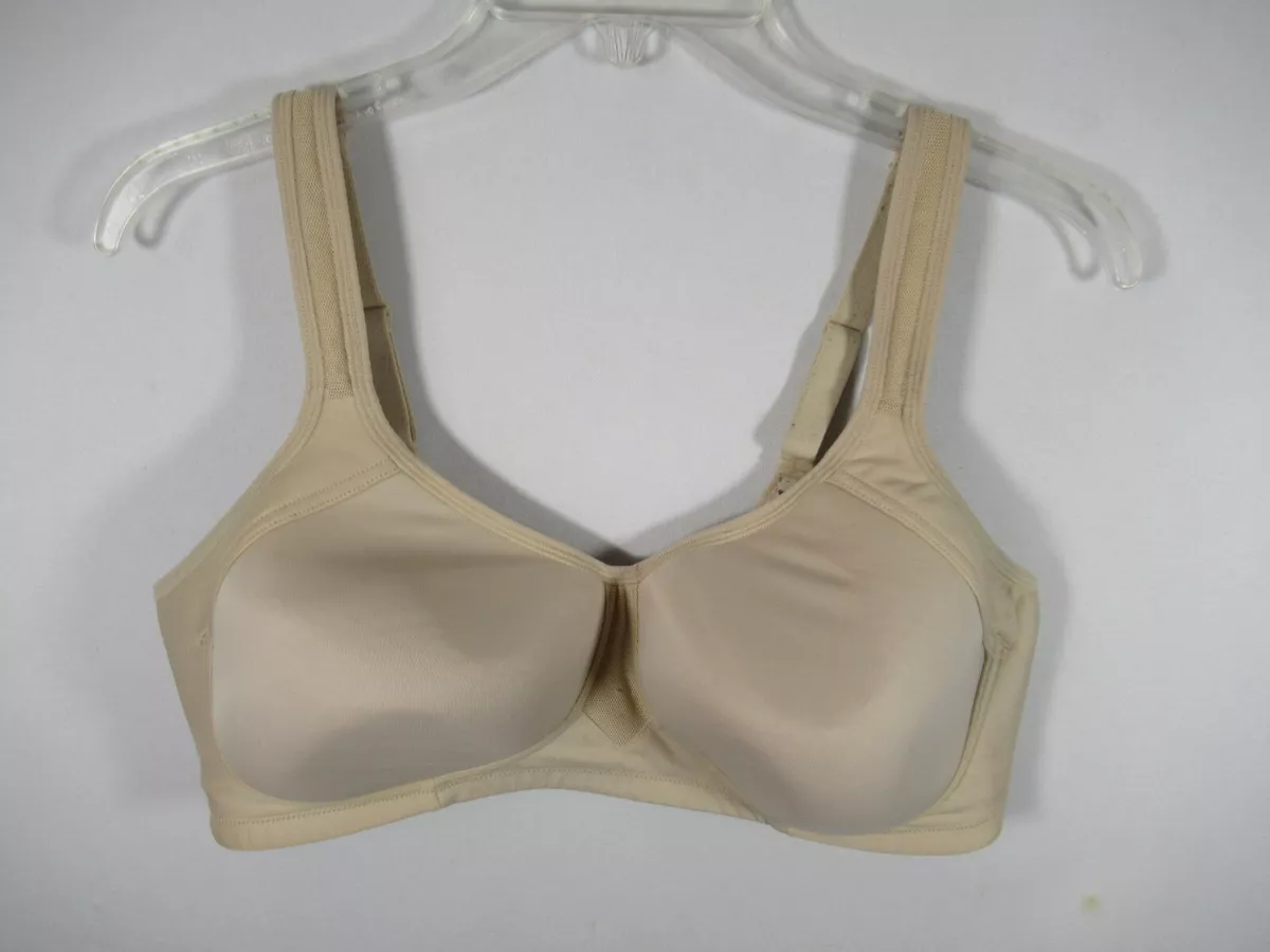 Vanity Fair Sports Bra 38D Beige Wirefree Full Figure 71500