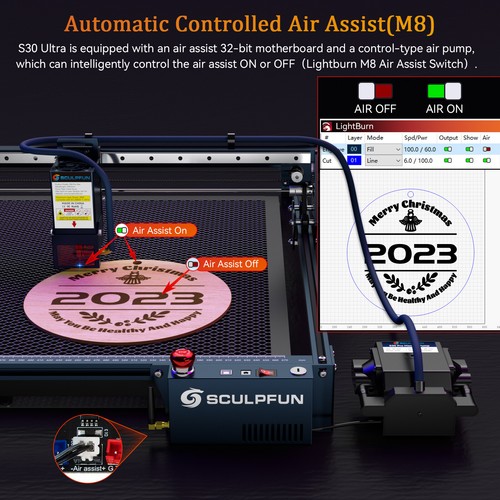 SCULPFUN S9/10/30/ULTRA Laser Graviermaschine & Alle DIY Upgrade Zubehör Kit - Bild 233 von 315