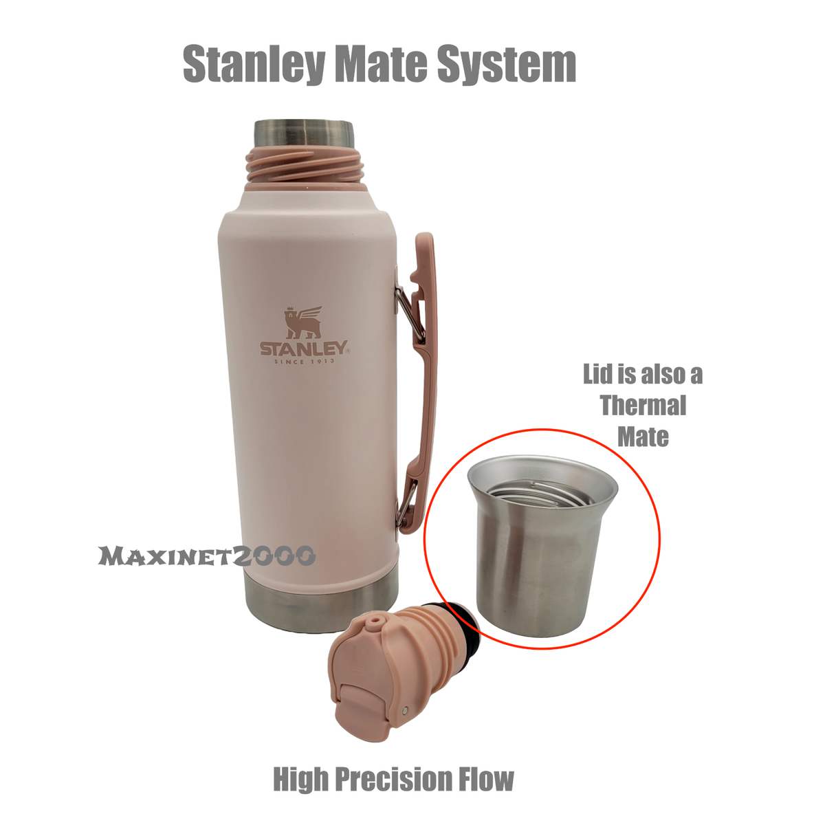 Terere Thermos Twist And Pour Stopper Slimline 750ml Yerba Mate