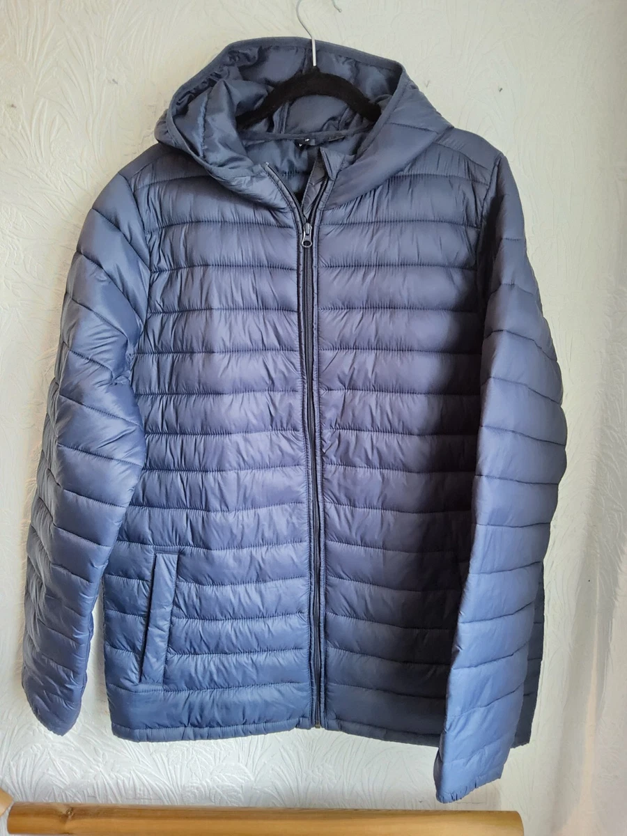 MENS LIVERGY LIDL NAVY PUFFER COAT WITH HOOD SIZE XL 44 CHEST VGC #B12 |  eBay