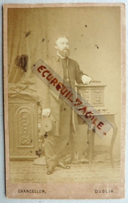 CDV FOTO 1867 KANZLER in DUBLIN IRLAND Mann Rutheford G704