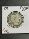 1909 P Barber Half Dollar Nice FN Fine Better Date Coin (Raw14299)
