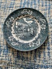 Vintage Royal Tudor Ware "Coaching Taverns 1828" blue and white 10”( 27cm) plate