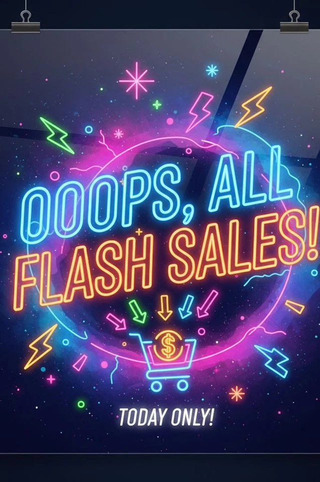 OOPS, ALL FLASH SALES!!!